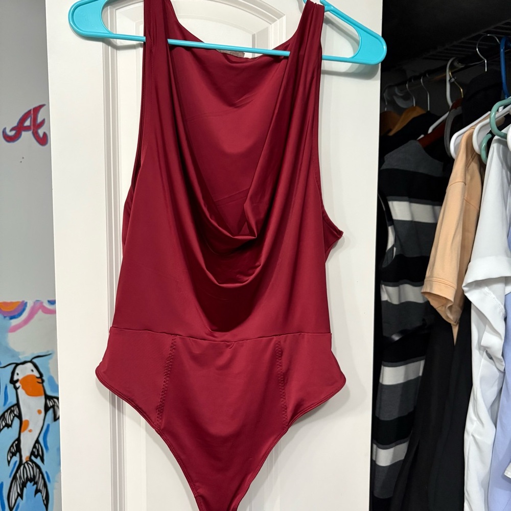 Free People Intimately Cowl Neck Bodysuit